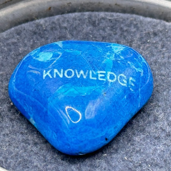 Nine West Vintage Health Success Knowledge Stone Engraved Inspirational Word - Picture 10 of 13